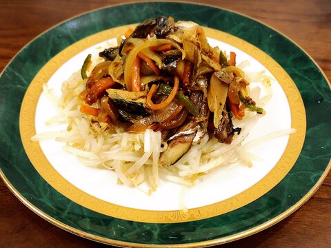 野菜たっぷり☆鯖と野菜のカレー炒め